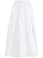 Cecilie Bahnsen Eiko Tiered Long Skirt - White
