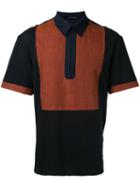 Consistence - Raw Edge Polo Shirt - Men - Cotton/linen/flax - 48, Black, Cotton/linen/flax