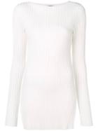 Toteme Ribbed Knit Jumper - White