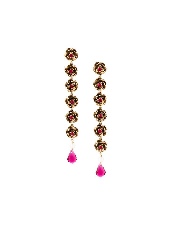 Marc Jacobs Flower Drop Earrings