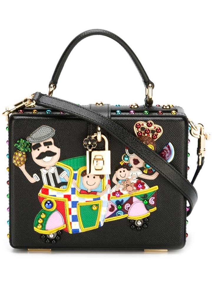 Dolce Box Tote, Women's, Black, Leather, Dolce & Gabbana