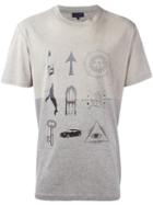 Lanvin 'mystic' T-shirt, Men's, Size: Small, Grey, Cotton