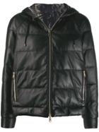 Brunello Cucinelli Hooded Padded Jacket - Black