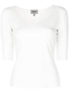 Armani Collezioni Three-quarter Sleeved Jumper - White