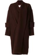Chalayan Double Cuff Long Coat - Brown