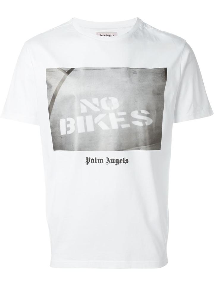 Palm Angels No Bikes Printed T-shirt
