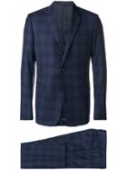 Valentino Two Piece Check Suit - Blue