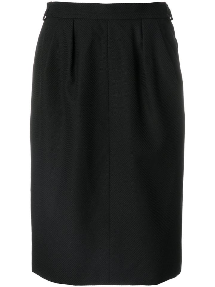 Yves Saint Laurent Vintage High-waisted Tulip Skirt - Black