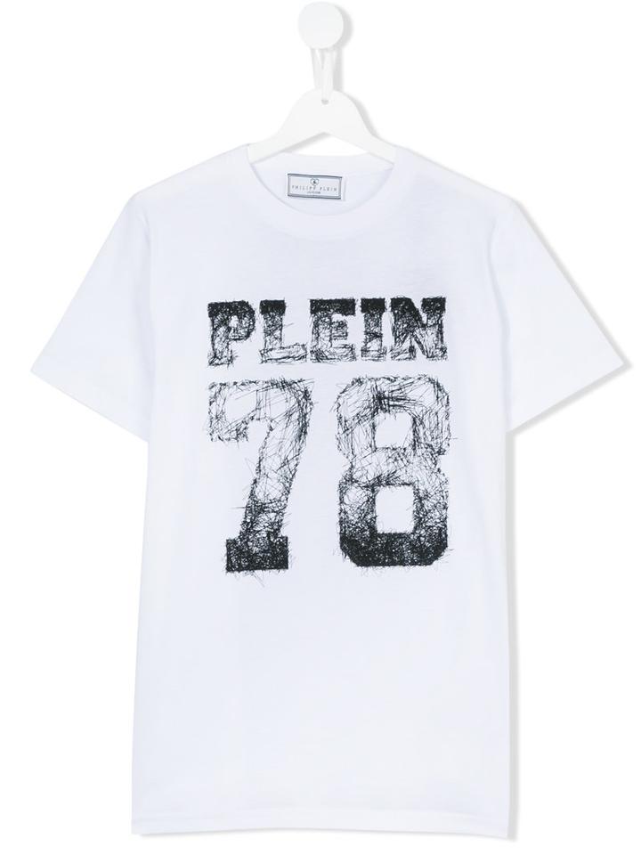 Philipp Plein Kids - Teen Printed T-shirt - Kids - Cotton - 14 Yrs, White
