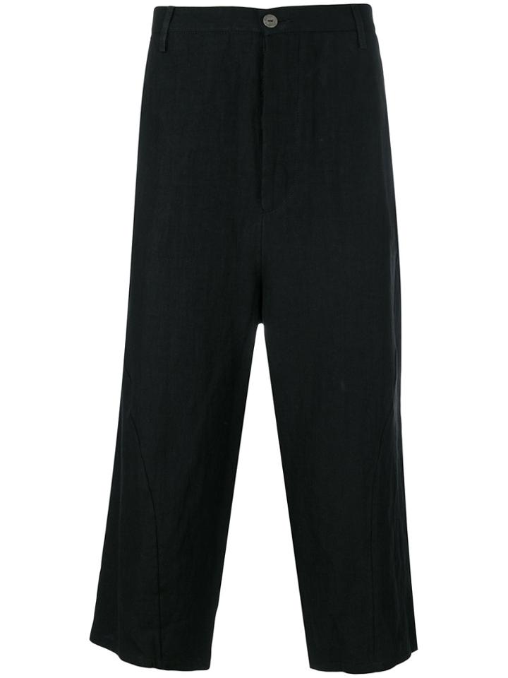 Andrea Ya'aqov Wide Leg Cropped Pants - Black