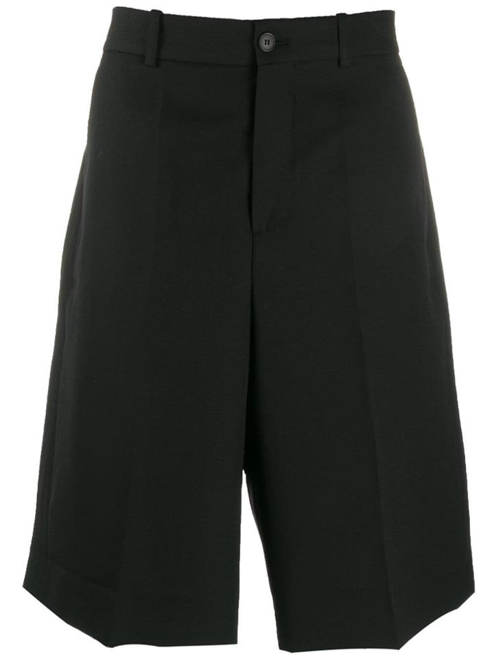 Oamc Wide-leg Shorts - Black