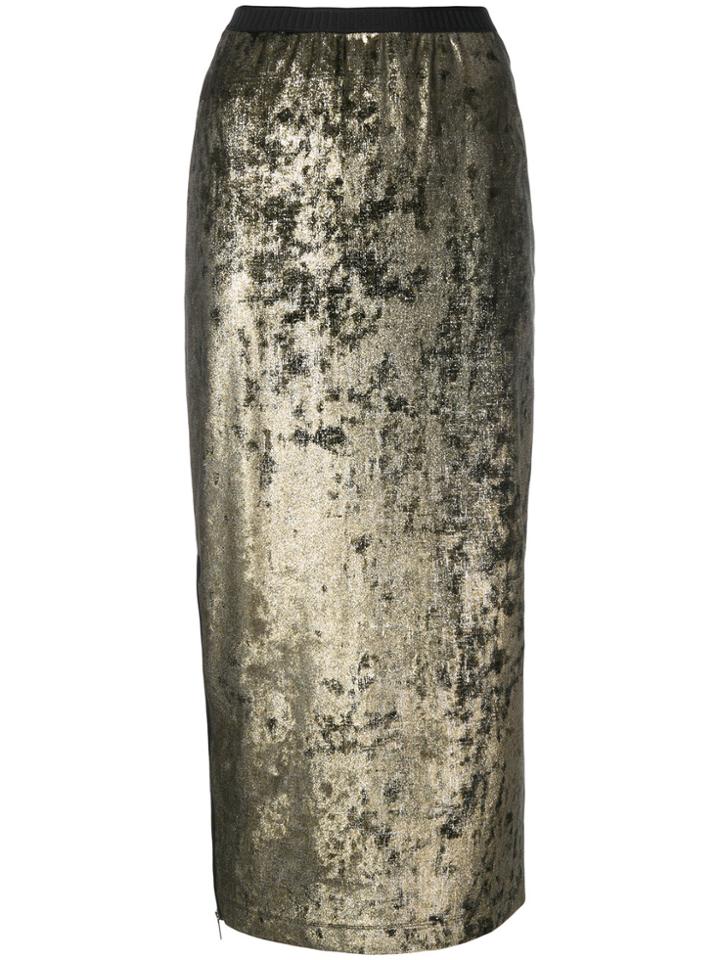 Antonio Marras Metallic Pencil Skirt