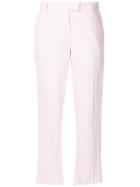 Wendy Jim Cropped Tailored Trousers - Pink & Purple