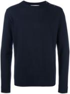 Stephan Schneider Buttoned Shoulder Sweatshirt, Men's, Size: V, Blue, Cotton/wool/nylon