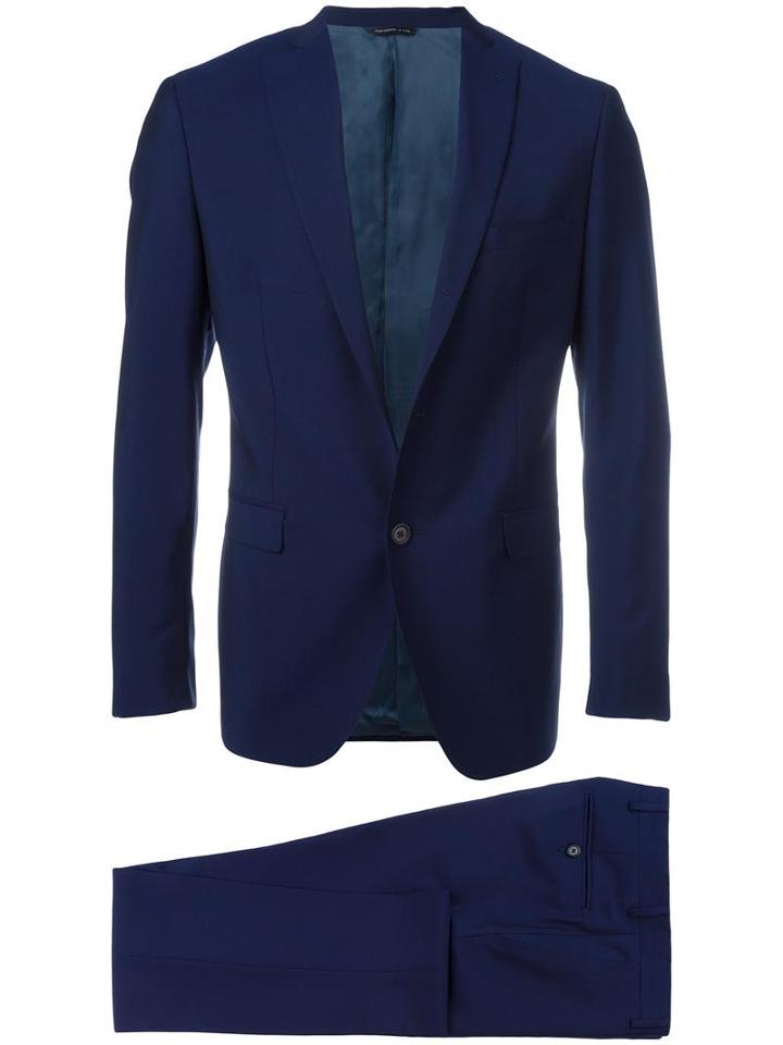 Tonello 'abito' Suit, Men's, Size: 52, Blue, Cupro/mohair/wool