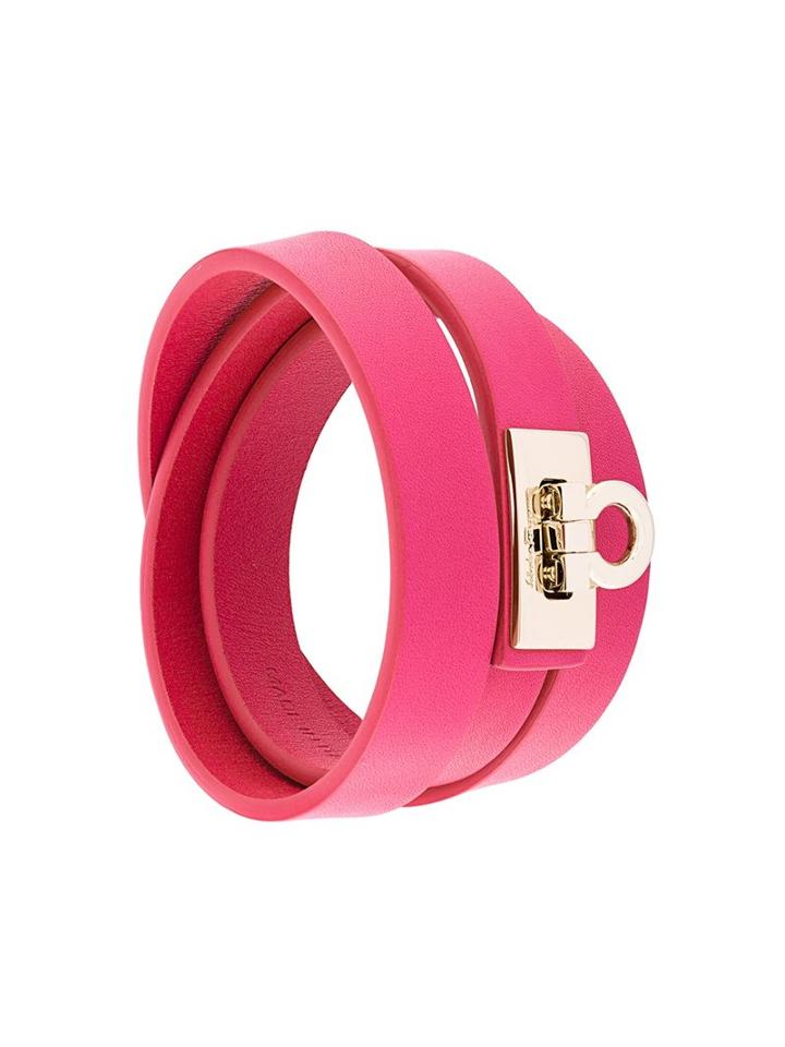 Salvatore Ferragamo 'gancio' Bracelet, Women's, Pink/purple