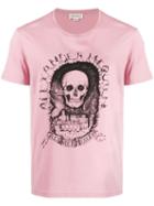 Alexander Mcqueen Skull Printed T-shirt - Pink