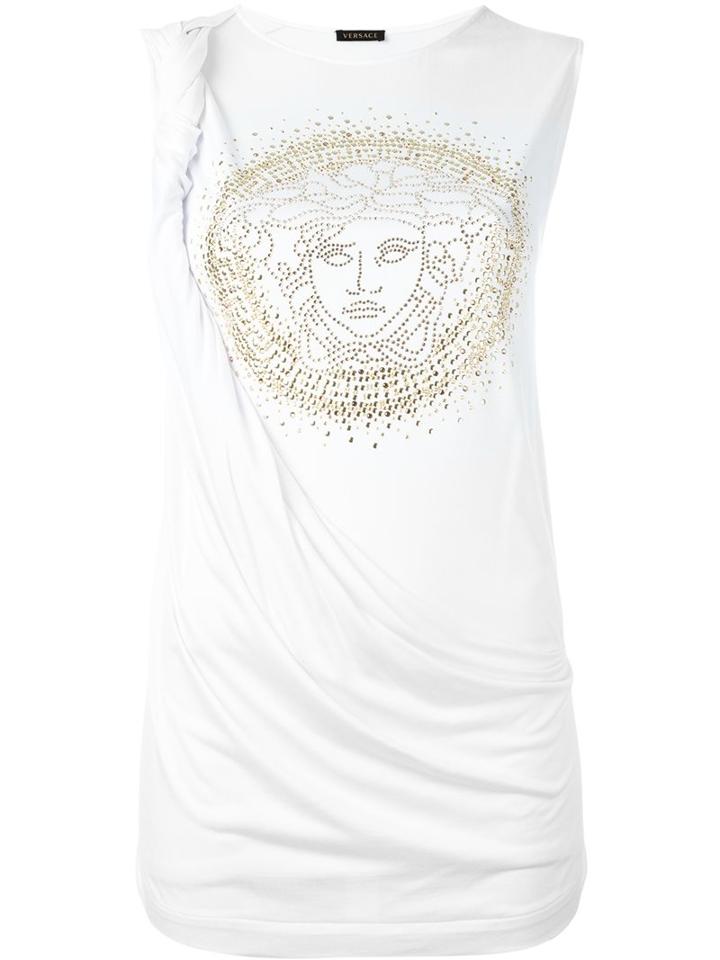Versace Draped Medusa Tank Top