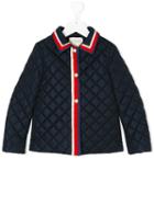 Gucci Kids - Buttoned Jacket - Kids - Cotton/polyamide/viscose - 10 Yrs, Blue