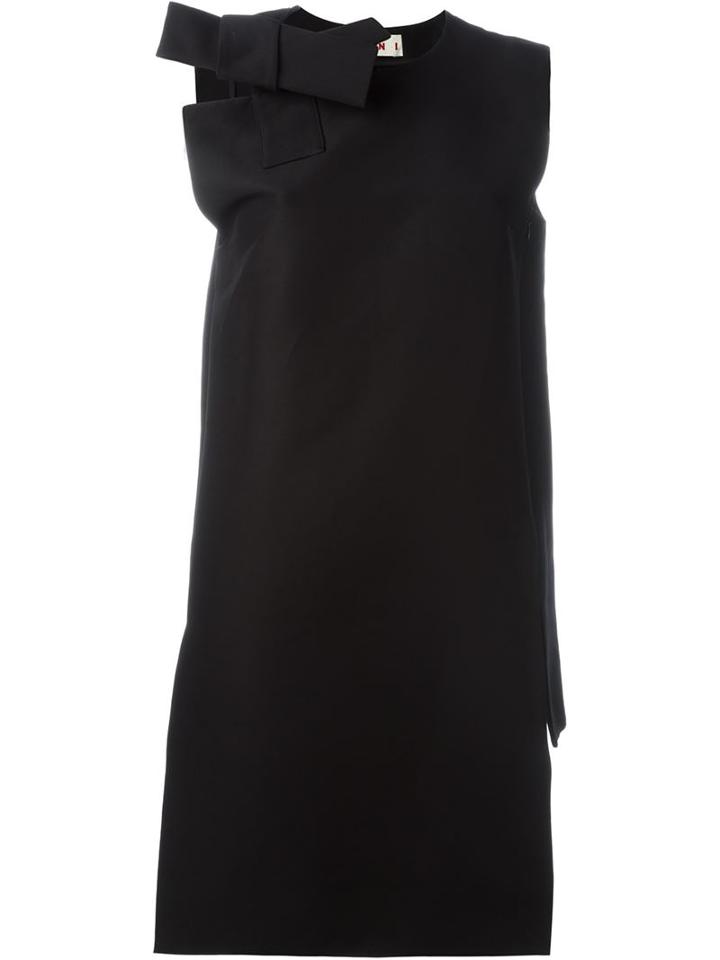 Marni Bow Detail Top, Women's, Size: 44, Black, Cotton