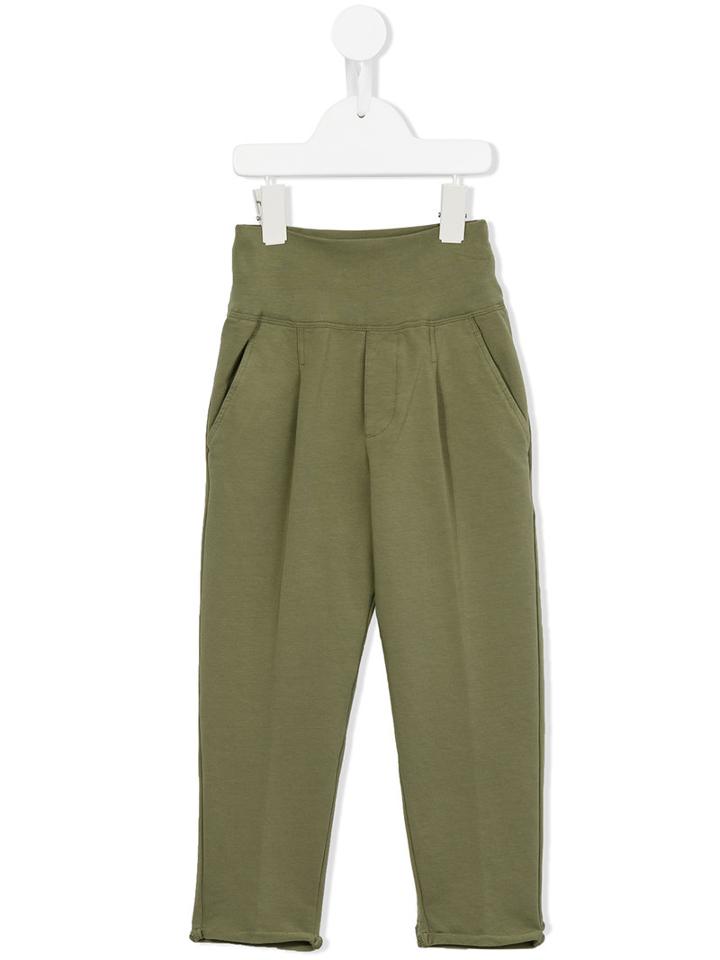European Culture Kids High Waisted Trousers, Girl's, Size: 6 Yrs, Green