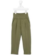 European Culture Kids High Waisted Trousers, Girl's, Size: 6 Yrs, Green