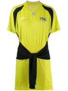 T By Alexander Wang Tie Front Sports Dress - Yellow