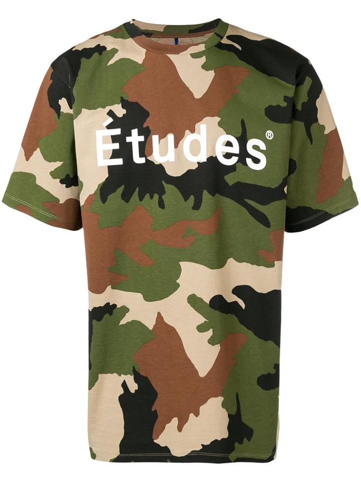 Études Camouflage Logo T-shirt - Green