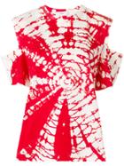 Toga Pulla Cutout Tie-dye T-shirt - Red