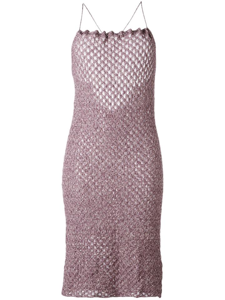 Vivienne Westwood Red Label Crisscross Strap Knit Dress - Pink &