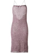 Vivienne Westwood Red Label Crisscross Strap Knit Dress - Pink &