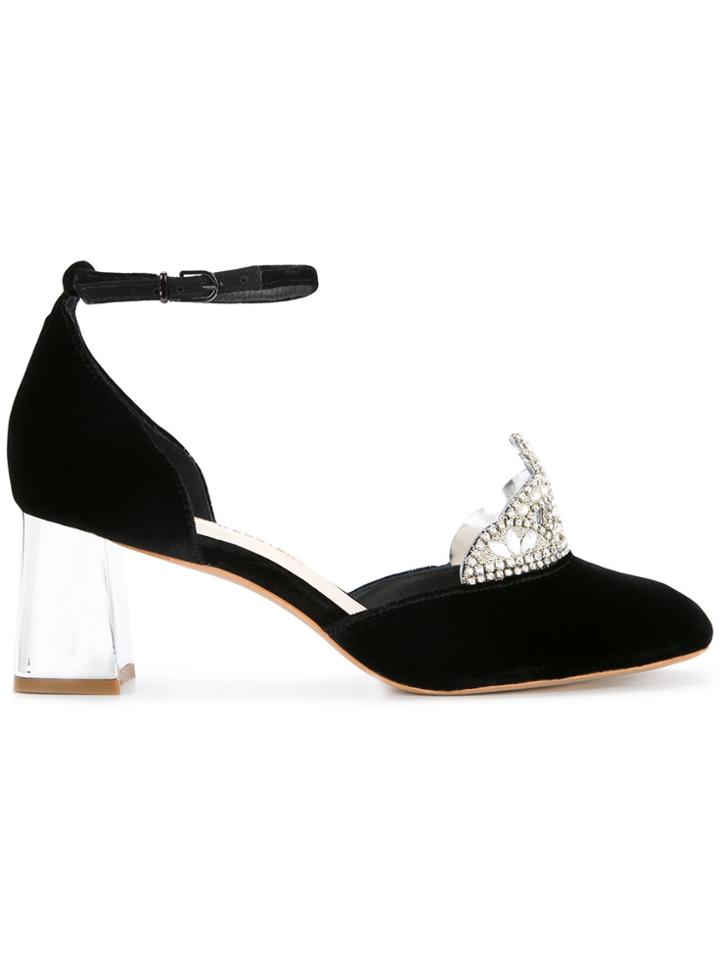 Sophia Webster Embellished Tiara Pumps - Black