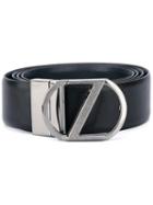 Z Zegna - Silver Buckle Belt - Men - Calf Leather - 110, Black, Calf Leather