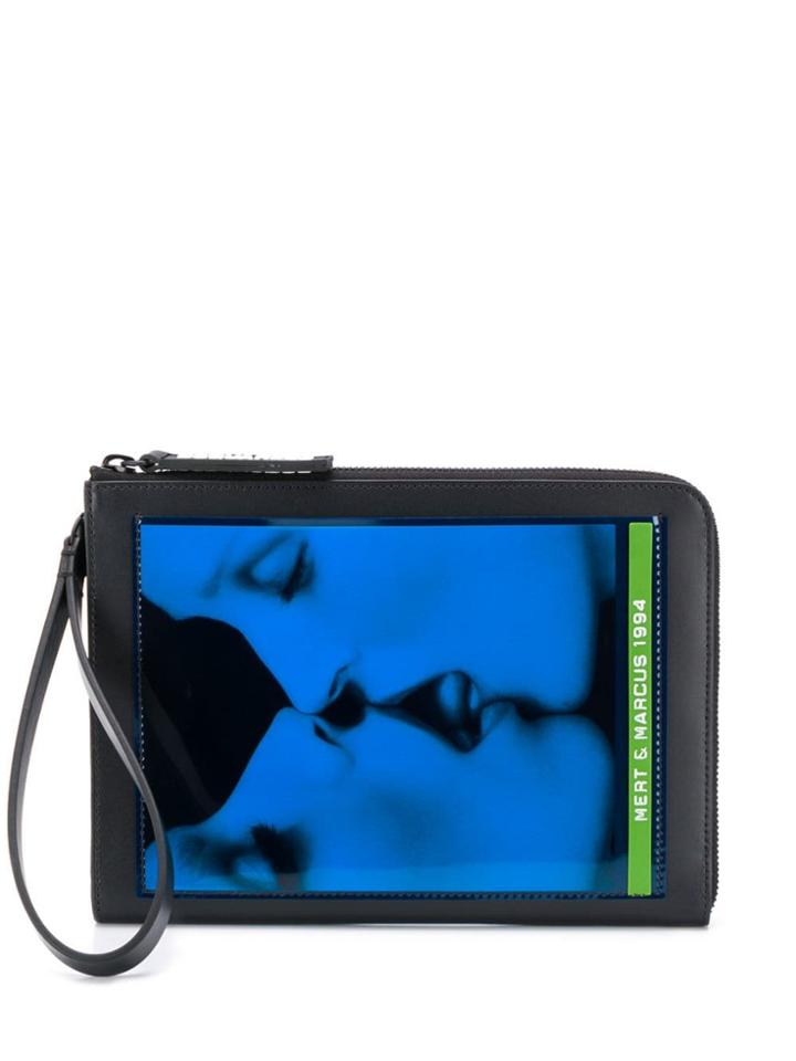 Dsquared2 X Mert And Marcus Printed Pouch Bag - Black