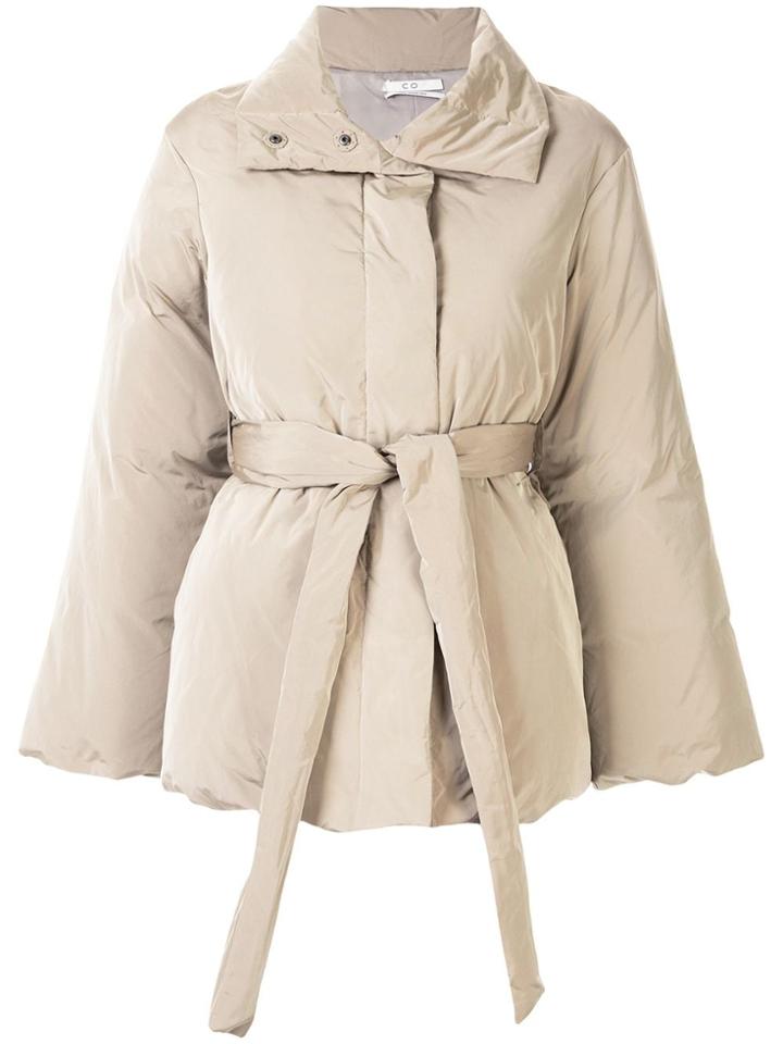 Co Belted Puffer Jacket - Grey