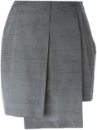 Romeo Gigli Vintage Pleated Layered Skirt - Grey