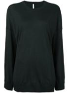 Boboutic Round Neck Longsleeved T-shirt, Women's, Size: Small, Green, Silk/cashmere
