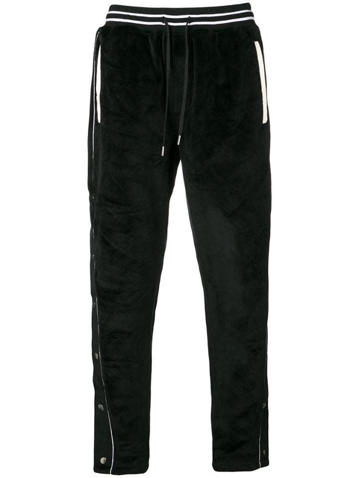 Stampd Velvet Tracksuit Trousers - Black