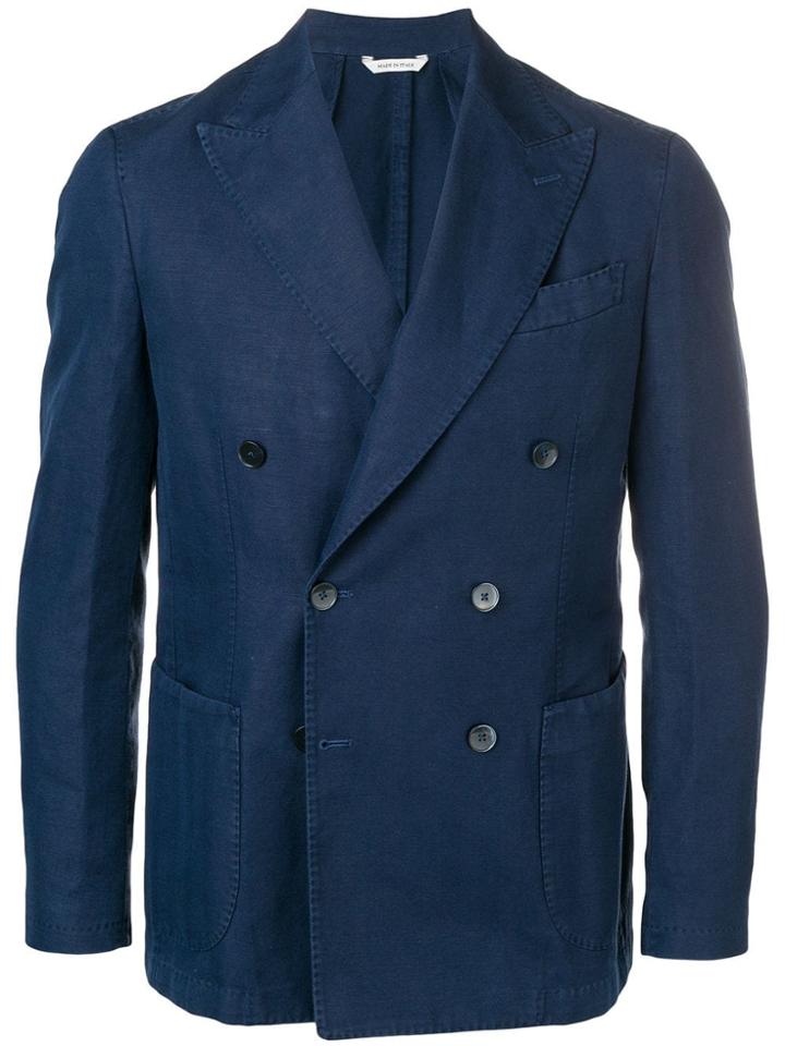 Al Duca D'aosta 1902 Double-breasted Fitted Blazer - Blue