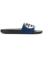 Moncler New Basile Slides - Blue