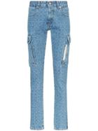 1017 Alyx 9sm Logo Check Print Skinny Jeans - Blue