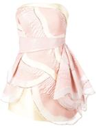 Rubin Singer Strapless Hand Draped Dress - Pink