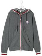 Sun 68 Kids Teen Logo Patch Hoodie - Grey