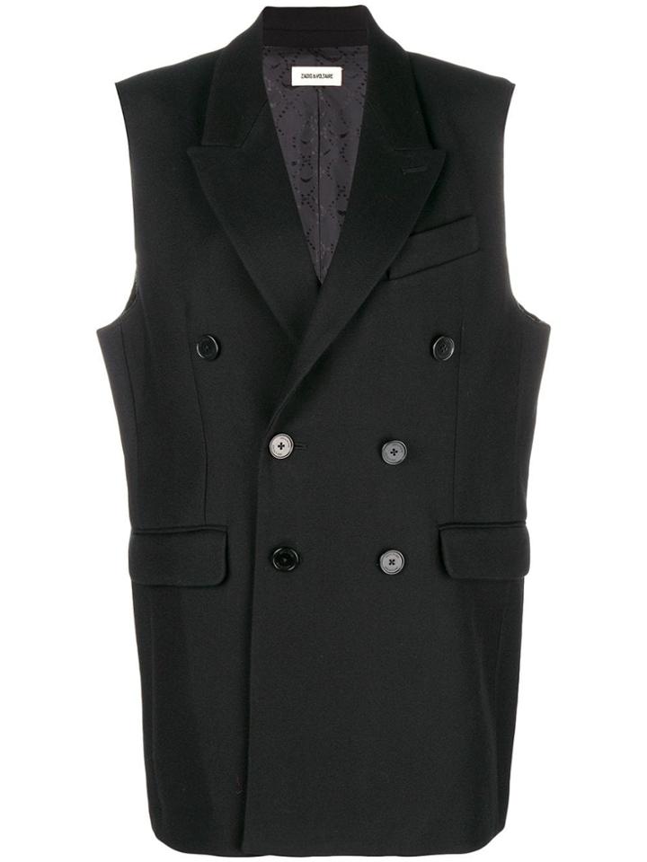 Zadig & Voltaire Blazer Style Vest - Black