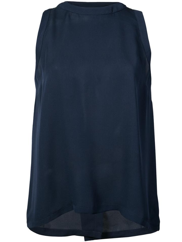 Veronica Beard Casual Sleeveless Blouse - Blue