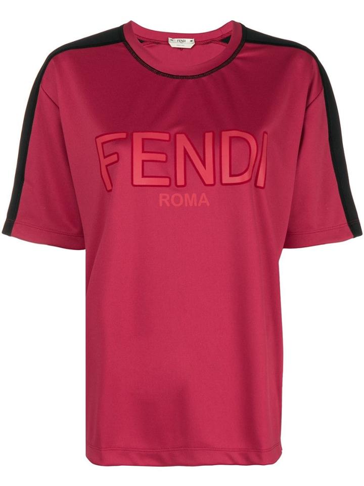 Fendi Short-sleeve Logo T-shirt - Red