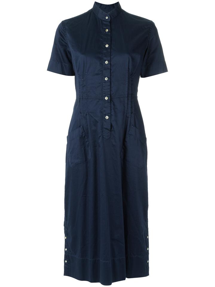À La Garçonne - Midi Straight Dress - Women - Cotton - G, Blue, Cotton