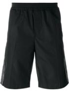 No21 - Side Stripe Track Shorts - Men - Cotton - 46, Black, Cotton