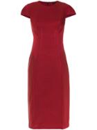 Tufi Duek Panelled Midi Dress - Red