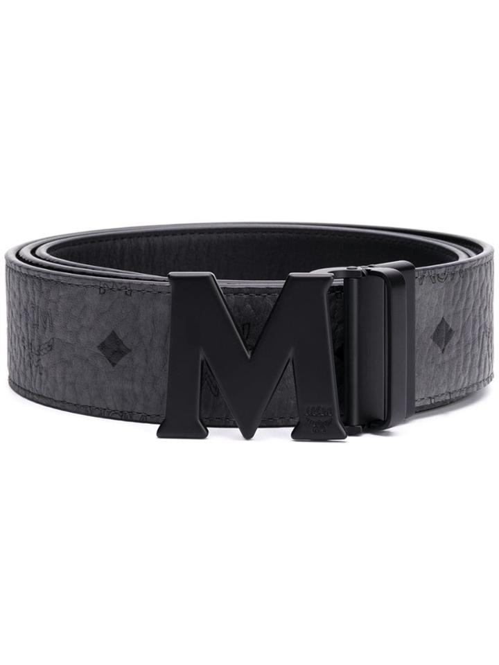 Mcm Claus M Reversible Belt - Black